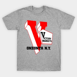 Victory Market Former Oneonta NY Grocery Store Logo T-Shirt